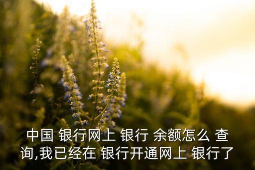 網(wǎng)中國(guó)上銀行余額查詢(xún),郵政儲(chǔ)蓄銀行余額查詢(xún)短信