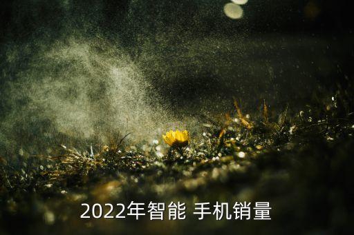 2022年智能 手機銷量