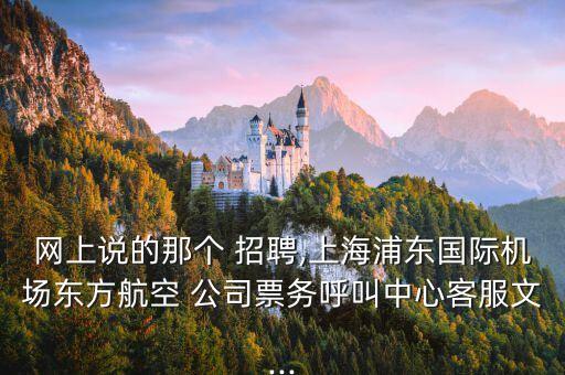 網(wǎng)上說的那個(gè) 招聘,上海浦東國(guó)際機(jī)場(chǎng)東方航空 公司票務(wù)呼叫中心客服文...