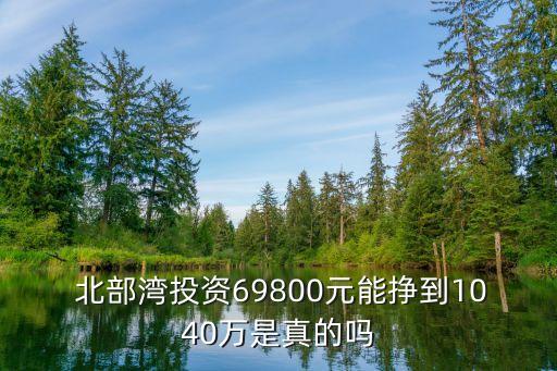  北部灣投資69800元能掙到1040萬是真的嗎