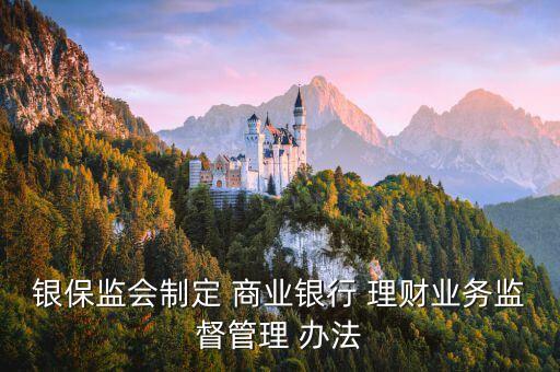 商業(yè)銀行個人理財業(yè)務管理辦法