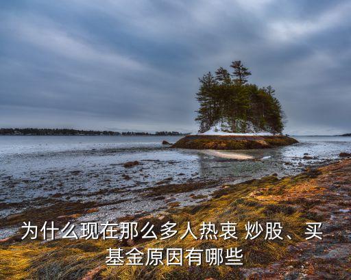 為什么現(xiàn)在那么多人熱衷 炒股、買 基金原因有哪些