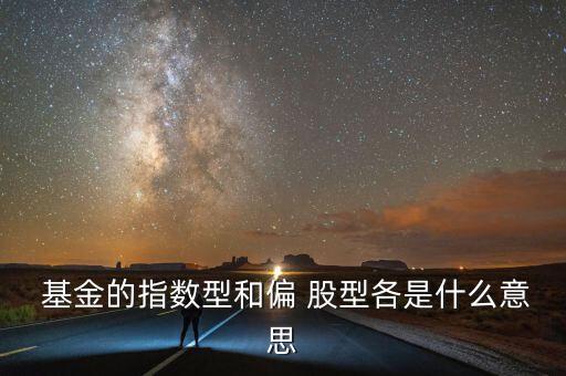  基金的指數型和偏 股型各是什么意思