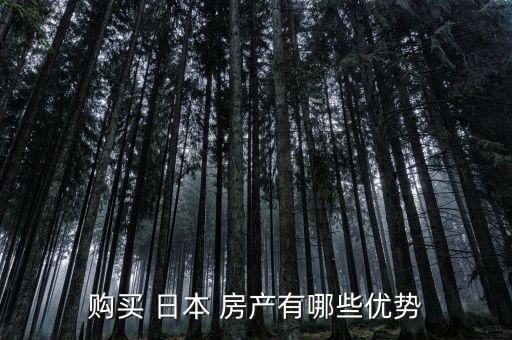 購(gòu)買 日本 房產(chǎn)有哪些優(yōu)勢(shì)