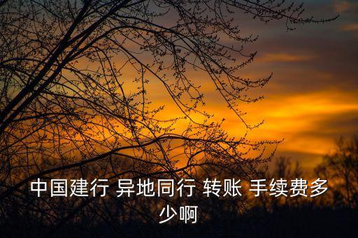 手機(jī)建設(shè)銀行異地轉(zhuǎn)賬手續(xù)費(fèi),建設(shè)銀行異地跨行轉(zhuǎn)賬需要收取手續(xù)費(fèi)嗎?