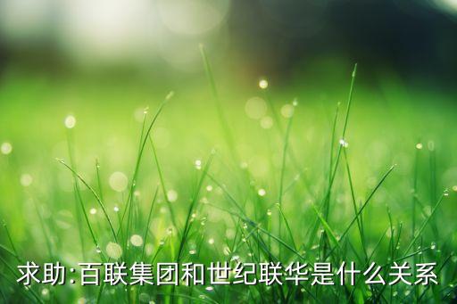 求助:百聯(lián)集團和世紀聯(lián)華是什么關系
