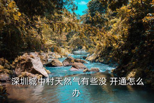 深圳燃氣公司開通
