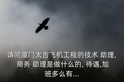 請問廈門太古飛機工程的技術(shù) 助理, 商務 助理是做什么的, 待遇,加班多么有...