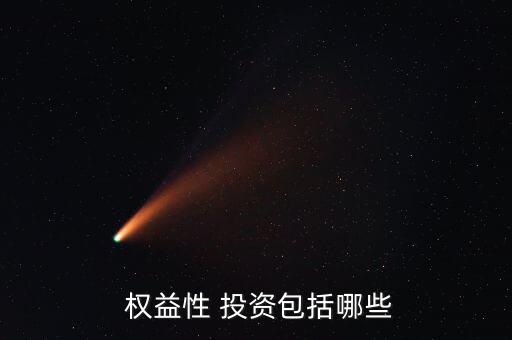  權益性 投資包括哪些