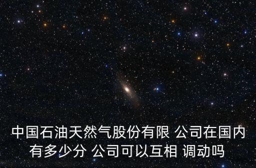 中國石油天然氣股份有限 公司在國內有多少分 公司可以互相 調動嗎