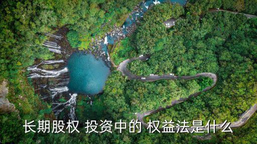 長期股權 投資中的 權益法是什么