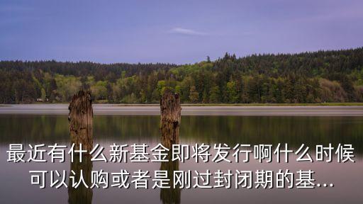 最近有什么新基金即將發(fā)行啊什么時(shí)候可以認(rèn)購或者是剛過封閉期的基...