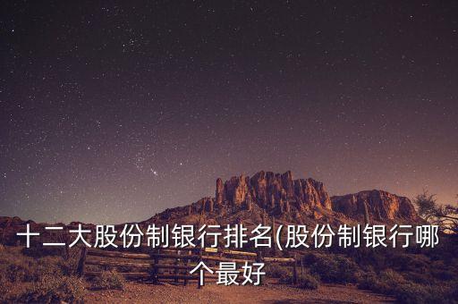 十二大股份制銀行排名(股份制銀行哪個最好