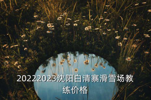 20222023沈陽白清寨滑雪場教練價格