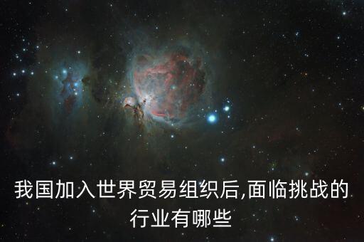 我國加入世界貿易組織后,面臨挑戰(zhàn)的行業(yè)有哪些