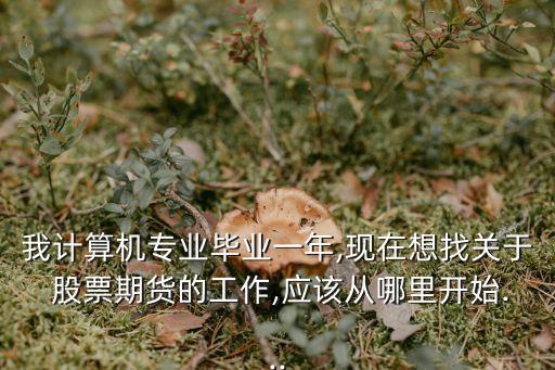 我計(jì)算機(jī)專業(yè)畢業(yè)一年,現(xiàn)在想找關(guān)于 股票期貨的工作,應(yīng)該從哪里開(kāi)始...