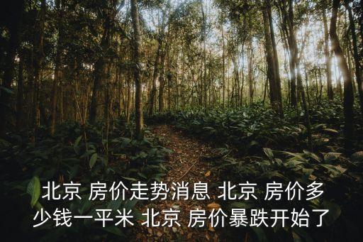 北京房價還會漲