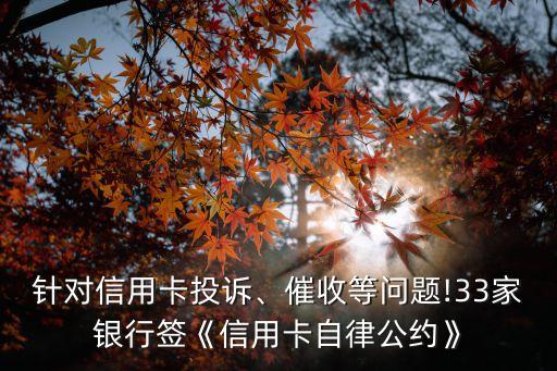 針對信用卡投訴、催收等問題!33家銀行簽《信用卡自律公約》