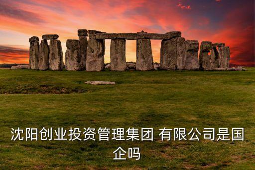 沈陽創(chuàng)業(yè)投資管理集團 有限公司是國企嗎