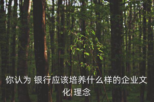 銀行先進發(fā)展理念,銀行發(fā)展理念宣傳語