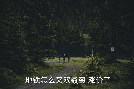  地鐵怎么又雙叒叕 漲價(jià)了