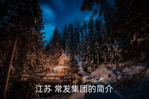 江蘇 常發(fā)集團(tuán)的簡(jiǎn)介