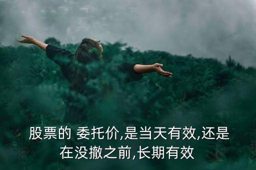  股票的 委托價,是當(dāng)天有效,還是在沒撤之前,長期有效