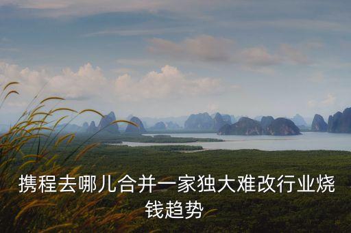  攜程去哪兒合并一家獨大難改行業(yè)燒錢趨勢