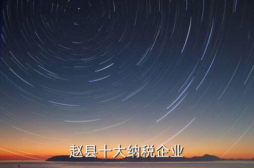 趙縣十大納稅企業(yè)
