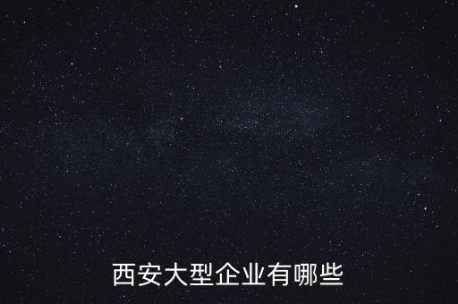 西安大型企業(yè)有哪些