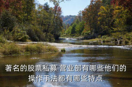 著名的股票私募 營(yíng)業(yè)部有哪些他們的操作手法都有哪些特點(diǎn)