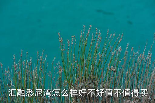  匯融悉尼灣怎么樣好不好值不值得買(mǎi)