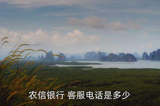 農信銀行 客服電話是多少
