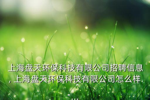  上海盤天環(huán)?？萍加邢薰菊衅感畔? 上海盤天環(huán)?？萍加邢薰驹趺礃?..