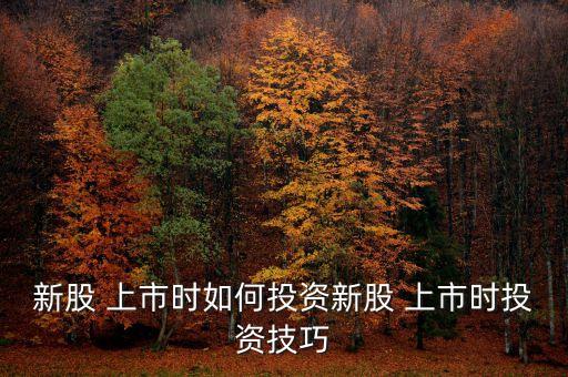 新股 上市時(shí)如何投資新股 上市時(shí)投資技巧