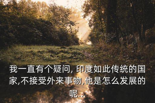 我一直有個疑問, 印度如此傳統(tǒng)的國家,不接受外來事物,他是怎么發(fā)展的呢...