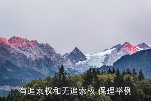 有追索權(quán)和無(wú)追索權(quán) 保理舉例