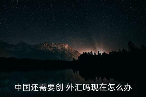 中國還需要?jiǎng)?chuàng) 外匯嗎現(xiàn)在怎么辦