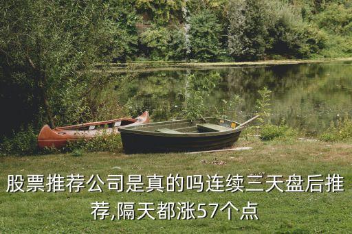 股票推薦公司是真的嗎連續(xù)三天盤(pán)后推薦,隔天都漲57個(gè)點(diǎn)