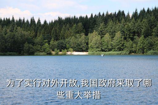 為了實(shí)行對外開放,我國政府采取了哪些重大舉措