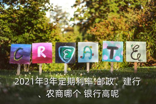 2021年3年定期利率:郵政、建行、農(nóng)商哪個 銀行高呢
