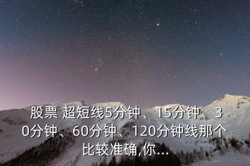  股票 超短線5分鐘、15分鐘、30分鐘、60分鐘、120分鐘線那個比較準確,你...