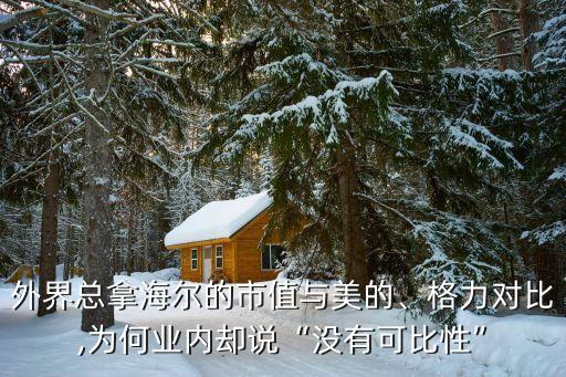 外界總拿海爾的市值與美的、格力對(duì)比,為何業(yè)內(nèi)卻說“沒有可比性”