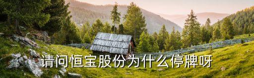 請(qǐng)問(wèn)恒寶股份為什么停牌呀