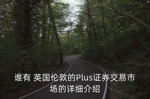誰有 英國倫敦的Plus證券交易市場的詳細(xì)介紹