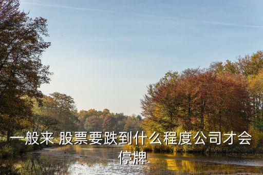 一般來(lái) 股票要跌到什么程度公司才會(huì) 停牌
