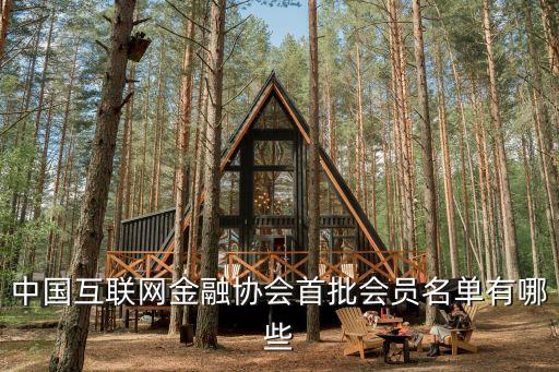 中國互聯(lián)網(wǎng)金融協(xié)會(huì)首批會(huì)員名單有哪些