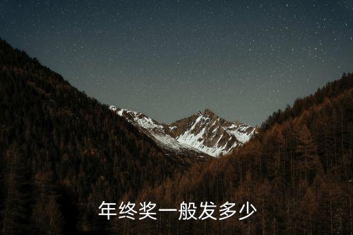 年終獎一般發(fā)多少
