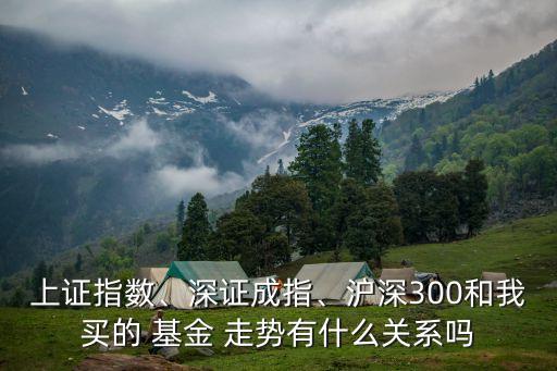 上證指數(shù)、深證成指、滬深300和我買的 基金 走勢有什么關(guān)系嗎