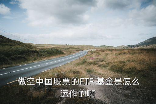  做空中國(guó)股票的ETF 基金是怎么運(yùn)作的啊